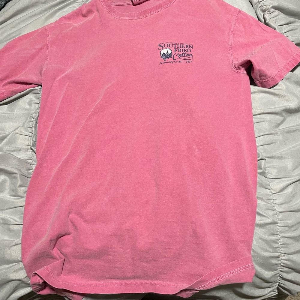 Please message me before buying - pink comfort colors top - size: S